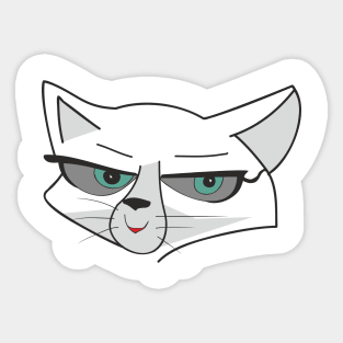 Funny cat face Sticker